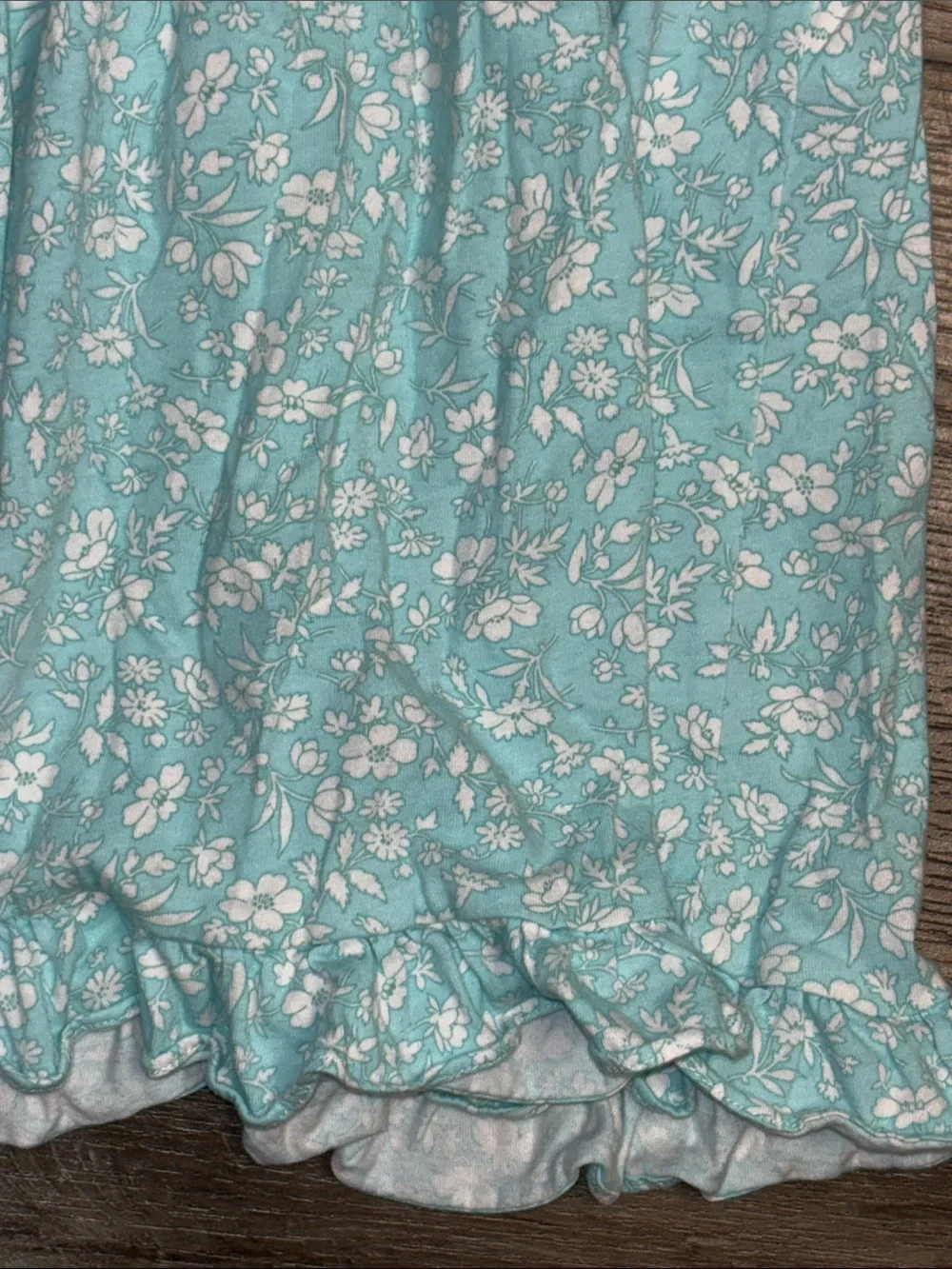 Ralph Lauren Aqua Floral Ruffle Sundress, sz 24mo